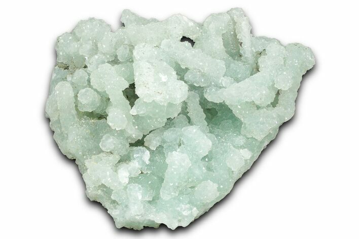 Sparkly Prehnite Pseudomorph After Laumontite - India #342413